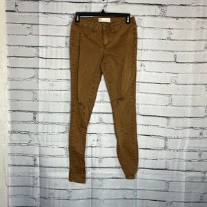 RSQ Miami Brown High‑Rise Skinny Jeggings Sz 5 Women’s Comfort Stretch Jeans Y2K